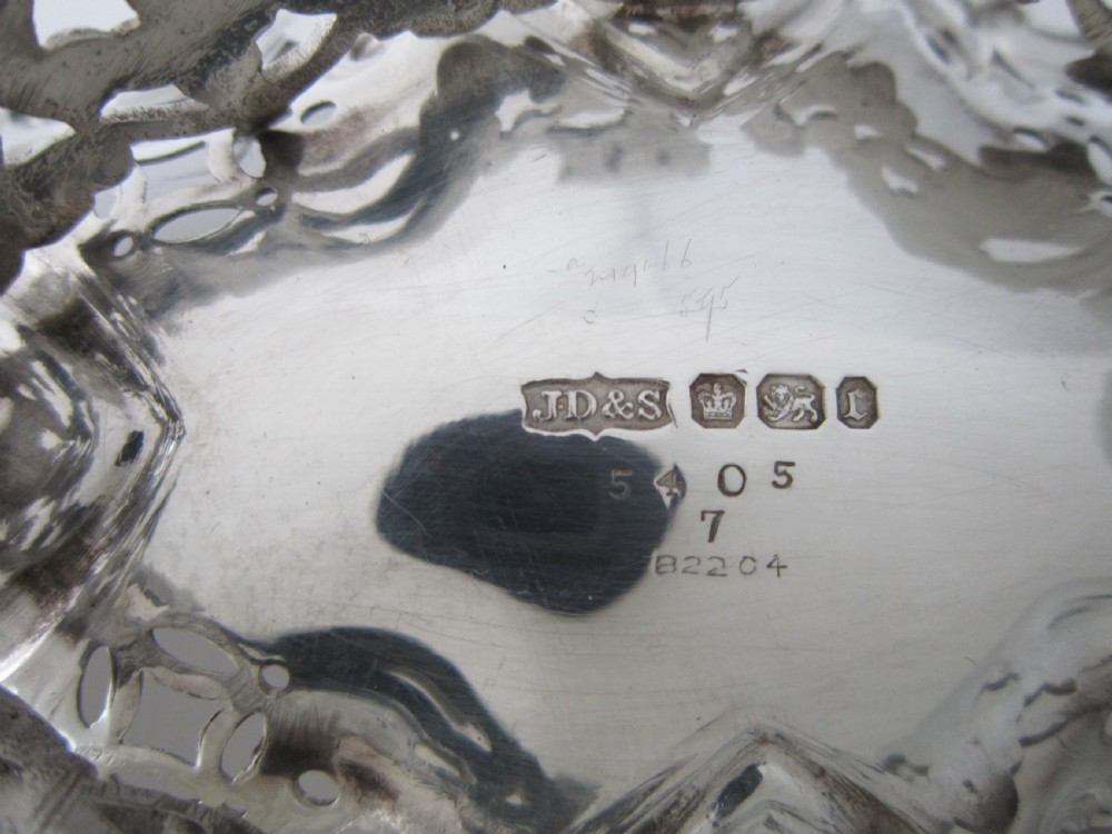 Antique Victorian Sterling Silver Suite of Three dishes - 1895/7 View XII