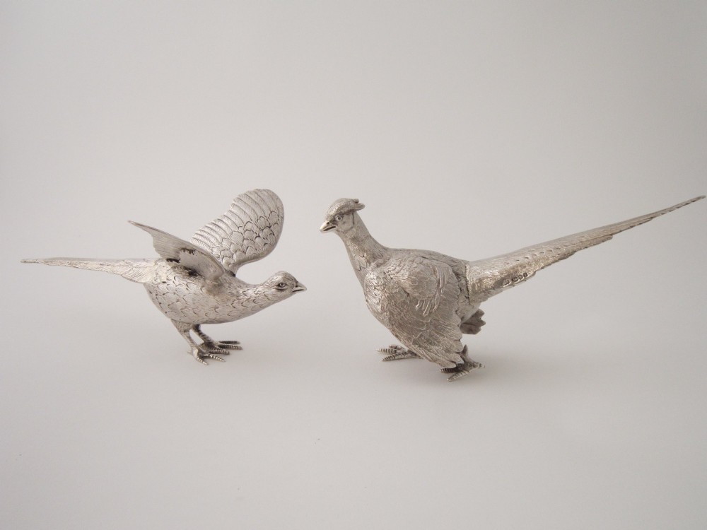 Elizabeth II Sterling Silver Pheasants - 1966
