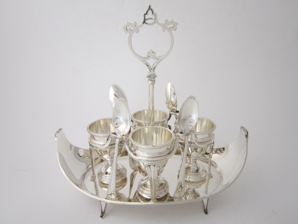 Antique George V Sterling Silver Egg Cruet - 1917/18