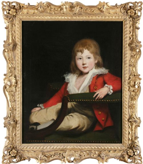 18th Century Portrait Oil Painting of Master George O'connor by Sir Martin Archer Shee (1769-1850)