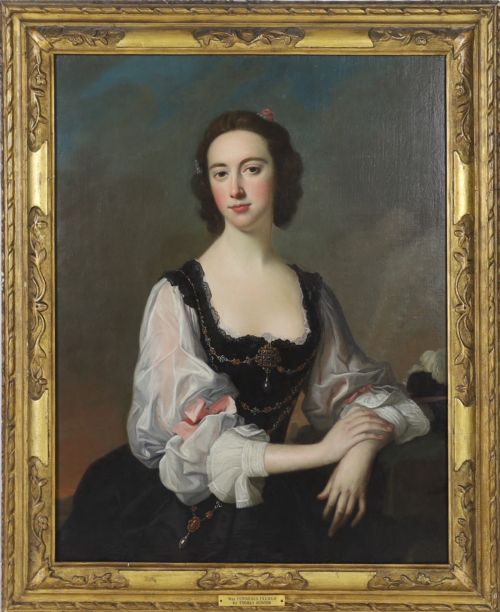 18th Century Portrait Painting of Miss Furneaux-pelham by Thomas Hudson