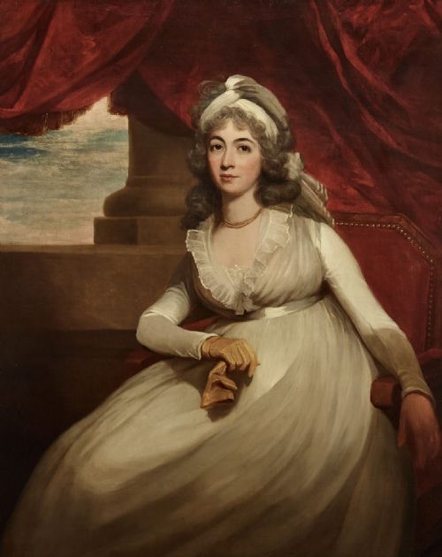 fig 1. 18th century portrait oil painting of the Duchess of Cumberland, attributed to Martin Archer Shee