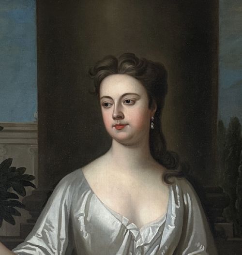 fig 1. 18th century English portrait painting of the Duchess of Bolton, attributed to Maria Verelst (1680-1744)