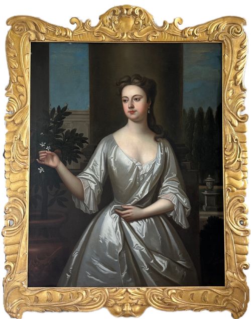18th Century English Portrait Painting of the Duchess of Bolton, Attributed to Maria Verelst (1680-1744)