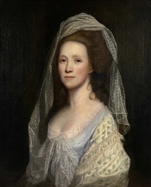 18TH CENTURY ENGLISH PORTRAIT OF A LADY BY THOMAS BEACH 1783 - ADDITIONAL PHOTO 1