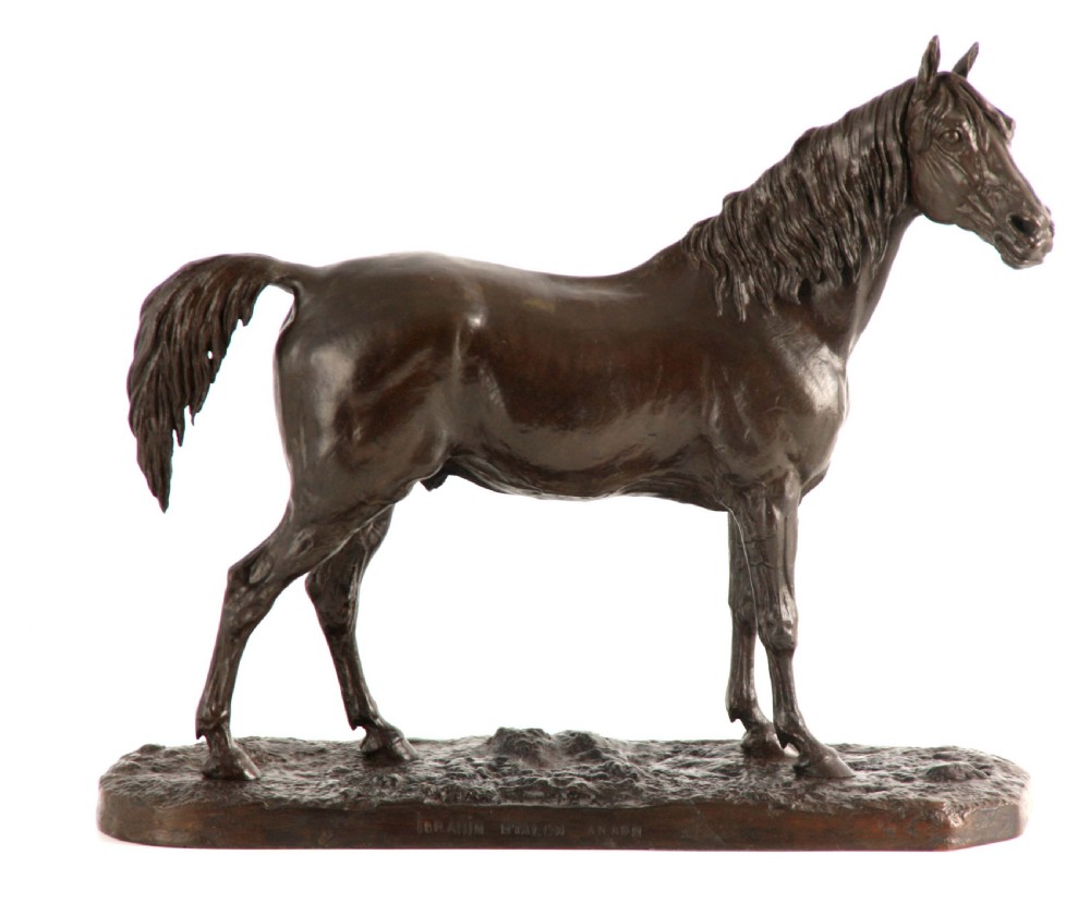 19th century bronze of the Arabian stallion 'Ibrahim' , Pierre-Jules Mene