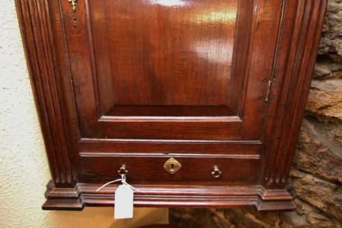 SUPERB 18TH CENTURY GEORGIAN OAK CORNER CUPBOARD WITH DRAWER - ADDITIONAL PHOTO 2