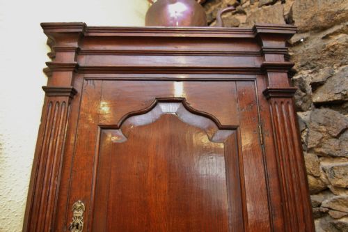 SUPERB 18TH CENTURY GEORGIAN OAK CORNER CUPBOARD WITH DRAWER - ADDITIONAL PHOTO 3