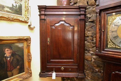 SUPERB 18TH CENTURY GEORGIAN OAK CORNER CUPBOARD WITH DRAWER - ADDITIONAL PHOTO 8