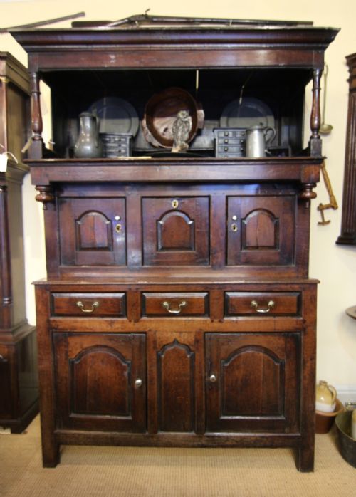 FINE 18TH CENTURY WELSH OAK TRIDARN CUPBOARDDRESSER - ADDITIONAL PHOTO 14