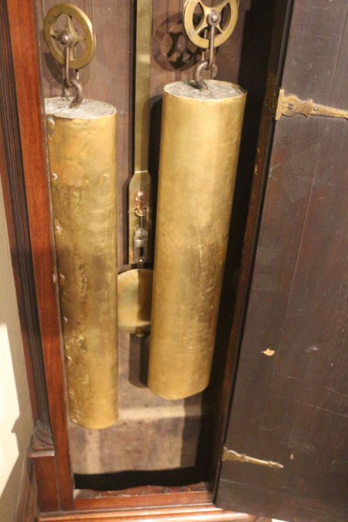 fig 1. FINE 18TH CENTURY YEAR DURATION WALNUT LONGCASE CLOCK 'JOHN HOLMES , STRAND LONDON'