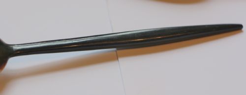 TWO LARGE FINE WELSH LATE GEORGIAN SHAPED HORN SPOONS - ADDITIONAL PHOTO 7