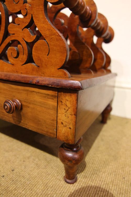 19TH CENTURY WALNUT MAGAZINE RACK - ADDITIONAL PHOTO 2