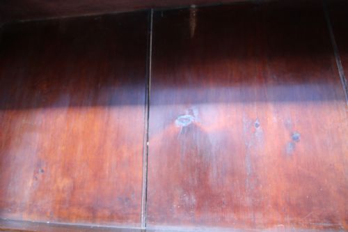 GOOD 5FT LATE GEORGIAN OAK DRESSER PLATES - ADDITIONAL PHOTO 12