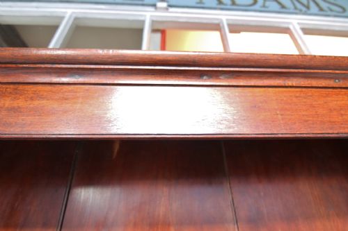 GOOD 5FT LATE GEORGIAN OAK DRESSER PLATES - ADDITIONAL PHOTO 13