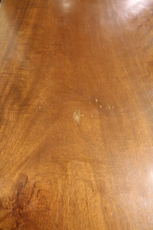 GEORGIAN MAHOGANY FLIP TOP SIDETABLE WITH DRAWER - ADDITIONAL PHOTO 8