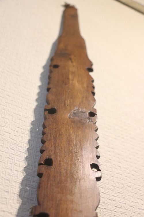 19TH CENTURY CARVED DISTAFF - ADDITIONAL PHOTO 8