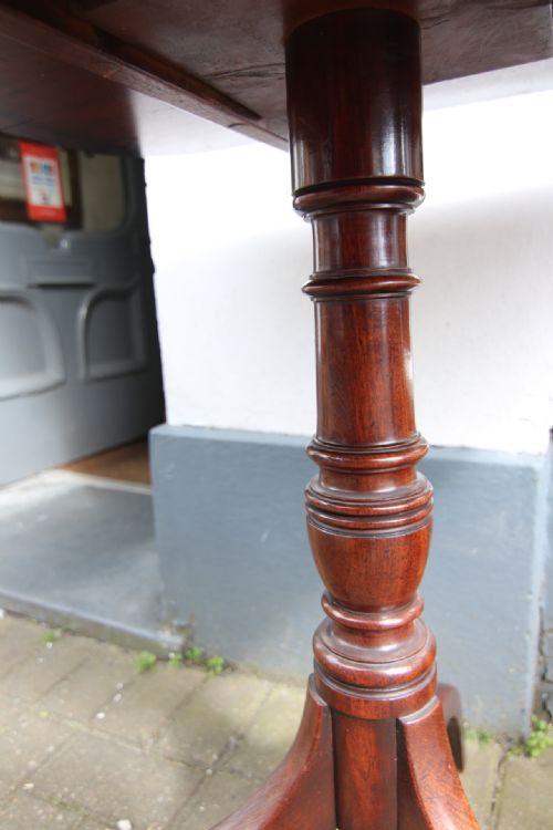 19TH CENTURY TILT TOP MAHOGANY WINE TABLE - ADDITIONAL PHOTO 5