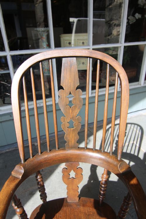 DARK ELM BROAD ARM WINDSOR - ADDITIONAL PHOTO 2