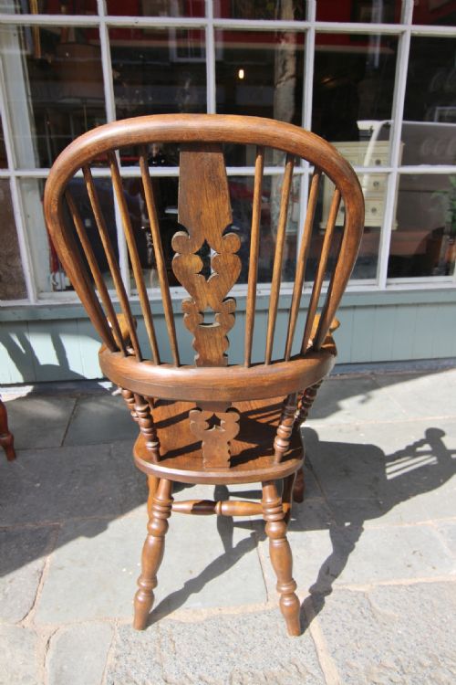 DARK ELM BROAD ARM WINDSOR - ADDITIONAL PHOTO 7
