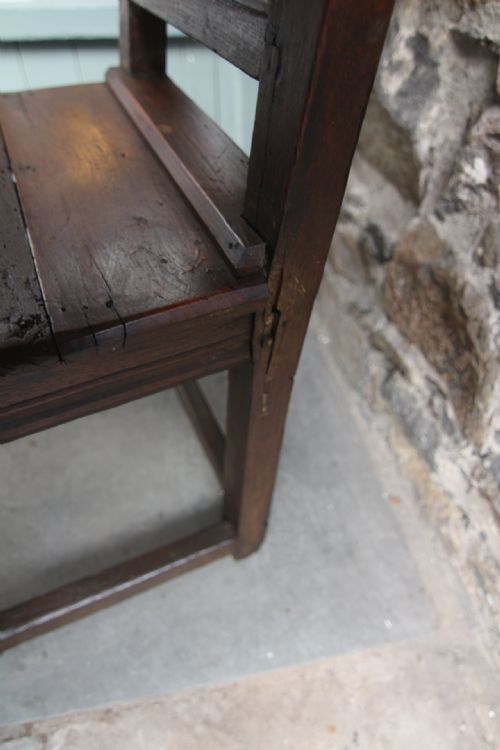 LATE 17TH CENTURY OAK CHAIR - ADDITIONAL PHOTO 5