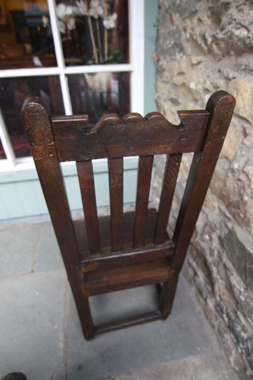 LATE 17TH CENTURY OAK CHAIR - ADDITIONAL PHOTO 6