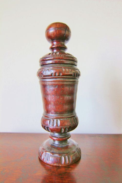 Superb 18th Burr Mulberry Wood Century Spice Mill