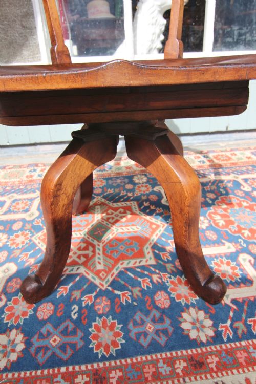 SHOOLBRED ARTS CRAFT SWIVEL MAHOGANY OFFICE CHAIR - ADDITIONAL PHOTO 6