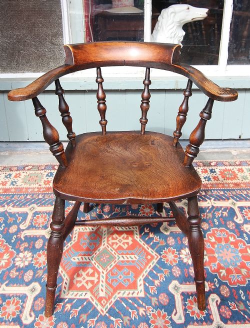 19th Century Elm Captains Chair