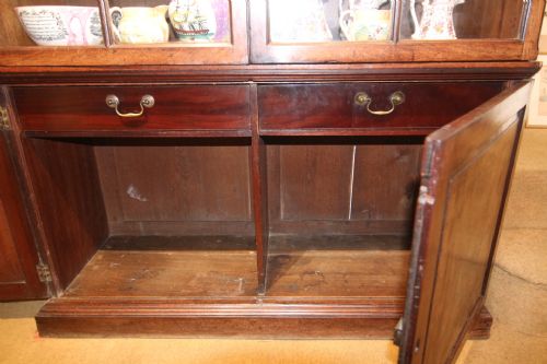 FINE GEORGIAN MAHOGANY GLAZED DISPLAY CABINET - ADDITIONAL PHOTO 3