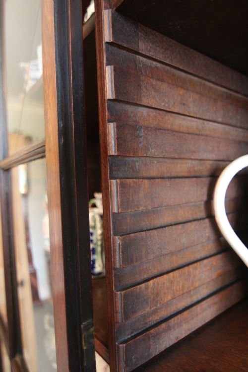 FINE GEORGIAN MAHOGANY GLAZED DISPLAY CABINET - ADDITIONAL PHOTO 5