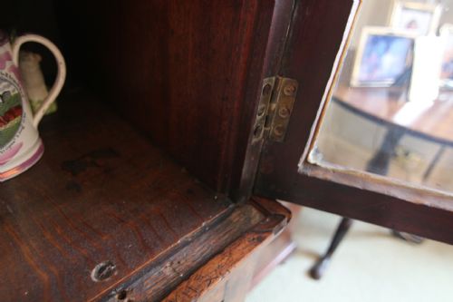 FINE GEORGIAN MAHOGANY GLAZED DISPLAY CABINET - ADDITIONAL PHOTO 8