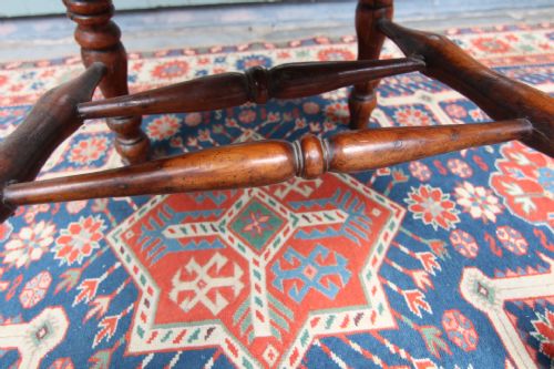19TH CENTURY YEW AND ELM BROAD ARM WINDSOR - ADDITIONAL PHOTO 7