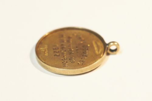 9CT GOLD MANCHESTER TENNIS GOLD MEDAL - ADDITIONAL PHOTO 1