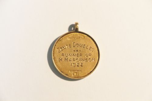 9CT GOLD MANCHESTER TENNIS GOLD MEDAL - ADDITIONAL PHOTO 2