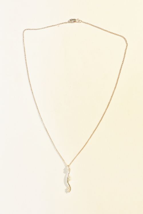 18CT WHITE GOLD NECKLACE PENDANT - ADDITIONAL PHOTO 1