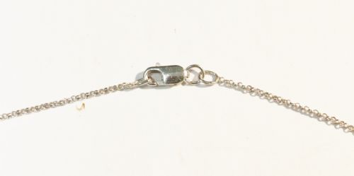 18CT WHITE GOLD NECKLACE PENDANT - ADDITIONAL PHOTO 4