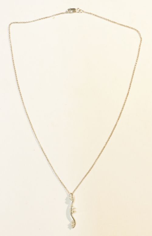 18CT WHITE GOLD NECKLACE PENDANT - ADDITIONAL PHOTO 5