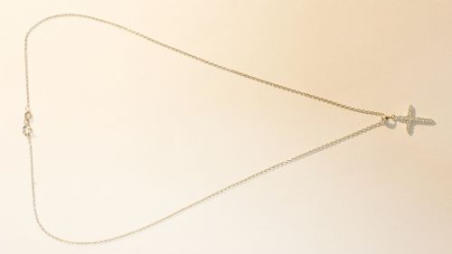 18CT WHITE GOLD DIAMOND CRICIFIX NECKLACE - ADDITIONAL PHOTO 1