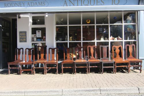 HARLEQUIN SET OF TEN GOOD 17TH18TH CENTURY OAK CHAIRS - ADDITIONAL PHOTO 1