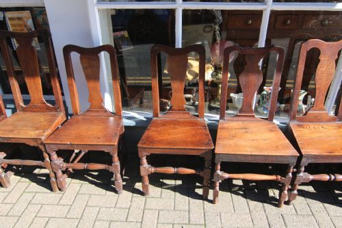 HARLEQUIN SET OF TEN GOOD 17TH18TH CENTURY OAK CHAIRS - ADDITIONAL PHOTO 3