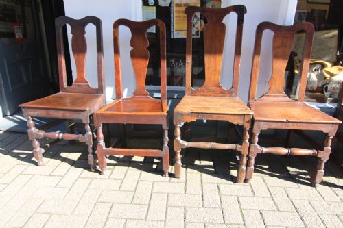 HARLEQUIN SET OF TEN GOOD 17TH18TH CENTURY OAK CHAIRS - ADDITIONAL PHOTO 13