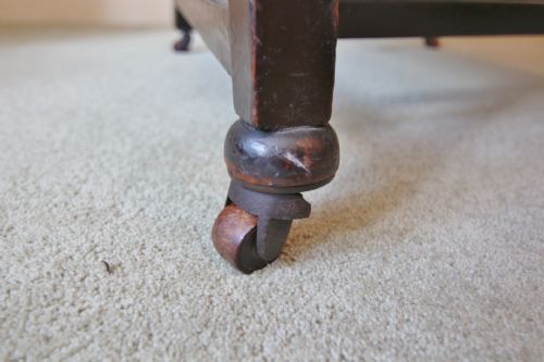 LARGE 18TH CENTURY MID GEORGIAN MAHOGANY WING ARMCHAIR - ADDITIONAL PHOTO 9
