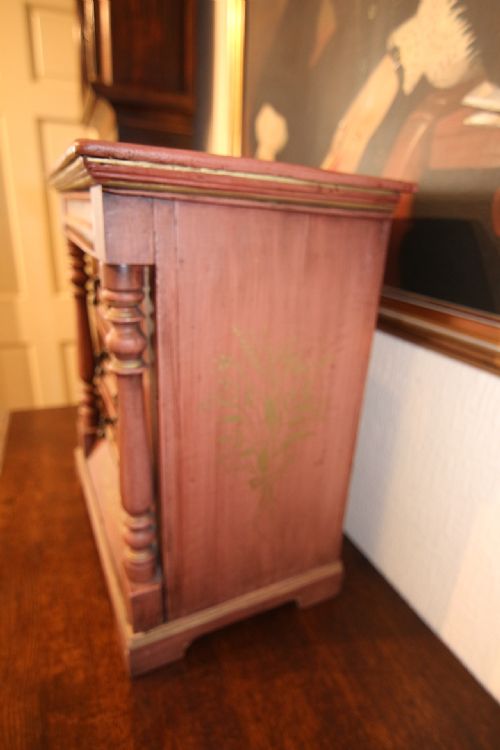 19TH CENTURY MINIATURE APPRENTICE CHEST OF DRAWERS WITH SECRET DRAWER - ADDITIONAL PHOTO 3