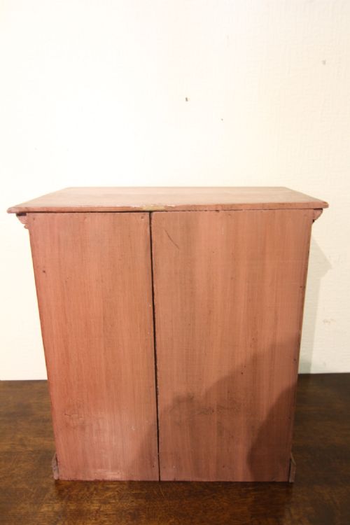 19TH CENTURY MINIATURE APPRENTICE CHEST OF DRAWERS WITH SECRET DRAWER - ADDITIONAL PHOTO 8