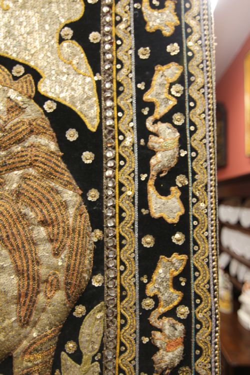 LARGE TIGER DRAGON RELIEF HANGING EMBROIDERY - ADDITIONAL PHOTO 6