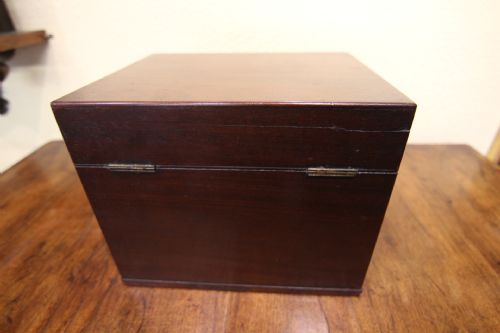 GEORGIAN MAHOGANY BOX WITH DRAWER - ADDITIONAL PHOTO 9