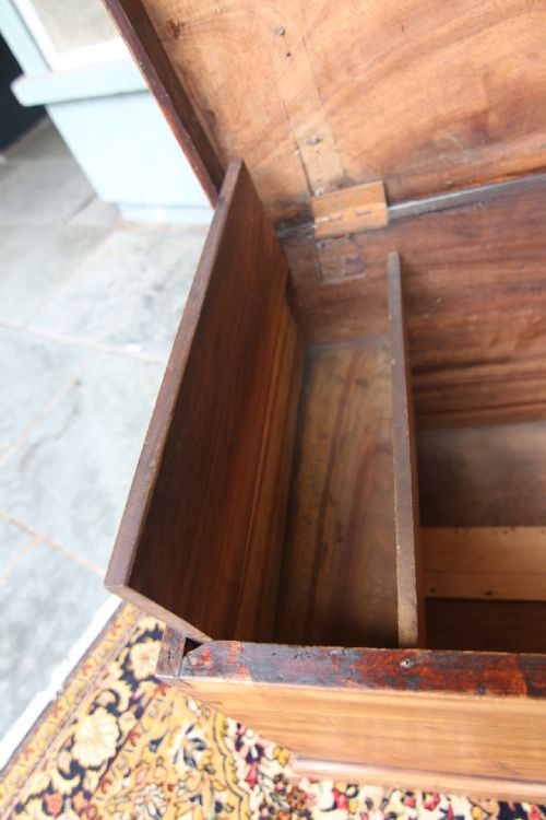 STUNNING LATE GEORGIAN CAMPHORWOOD SEA CHEST - ADDITIONAL PHOTO 8