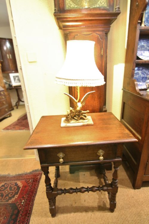 EDWARDIAN BRASS EAGLE AND SERPENT LAMP - ADDITIONAL PHOTO 5