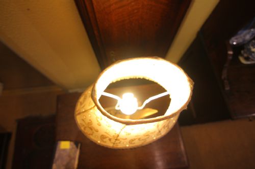 EDWARDIAN BRASS EAGLE AND SERPENT LAMP - ADDITIONAL PHOTO 6